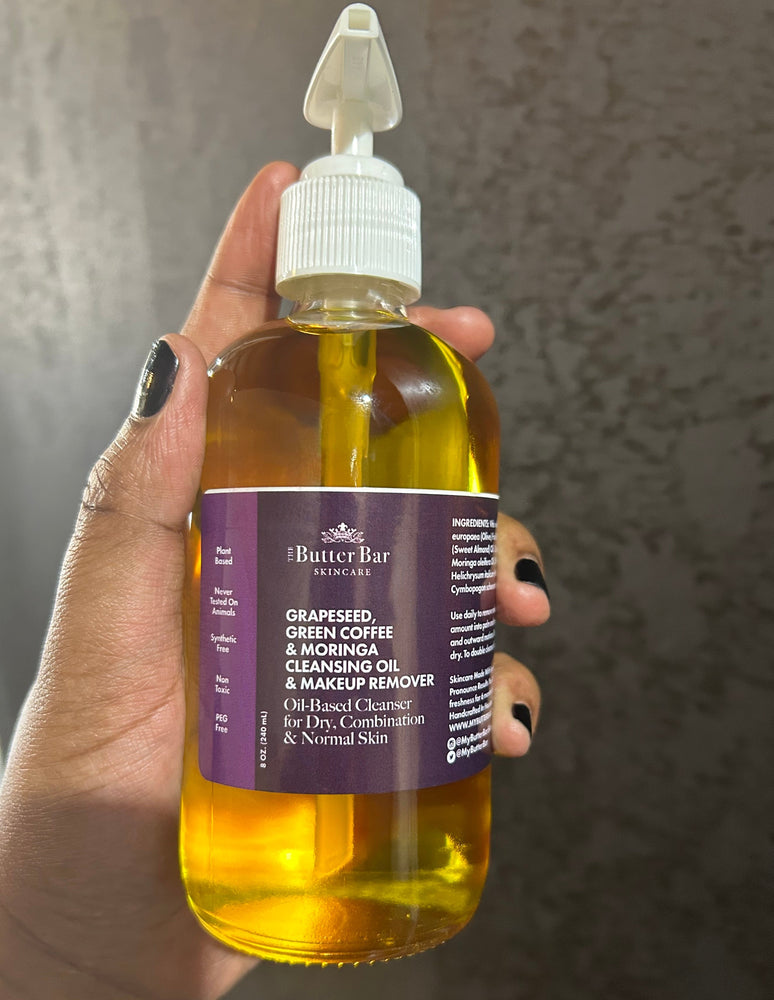 Grapeseed, Green Coffee & Moringa Cleansing Oil & Makeup Remover