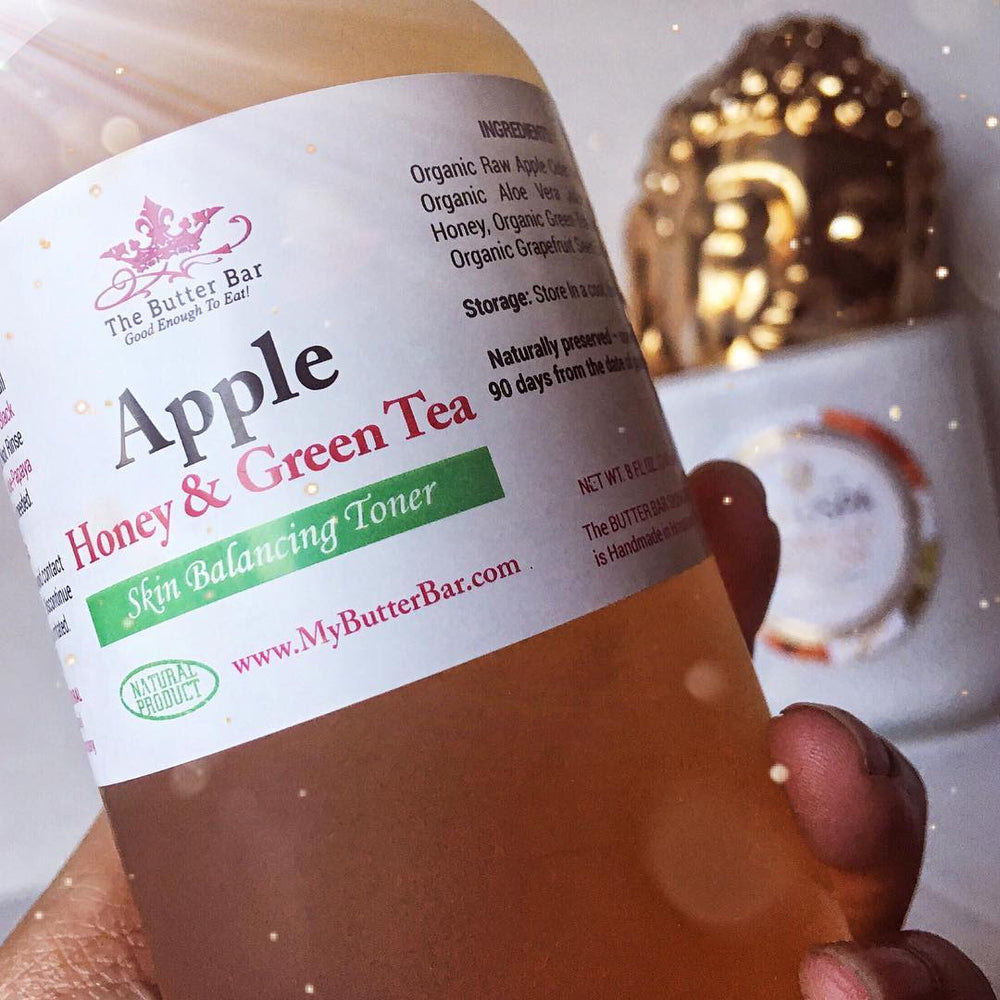 Apple, Honey and Green Tea Face Toner (Combo/Normal Skin) - Natural Skincare