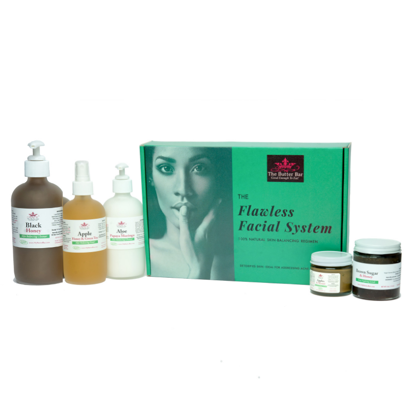 The Flawless Facial System Acne Kit (for Dry/Normal/Combination Skin) - Natural Skincare