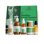 The Flawless Facial System-COMPLETE VEGAN Acne & Hyperpigmentation  (for Oily Skin)