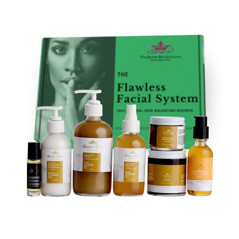 The Flawless Facial System-COMPLETE Acne & Hyperpigmentation kit (for Dry/Normal/Combination Skin)