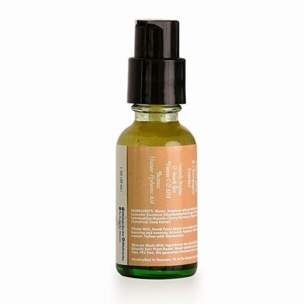 Green Caviar & Champagne Essence (Skin Smoothing and Brightening with Vitamin C & AHA) - Natural Skincare