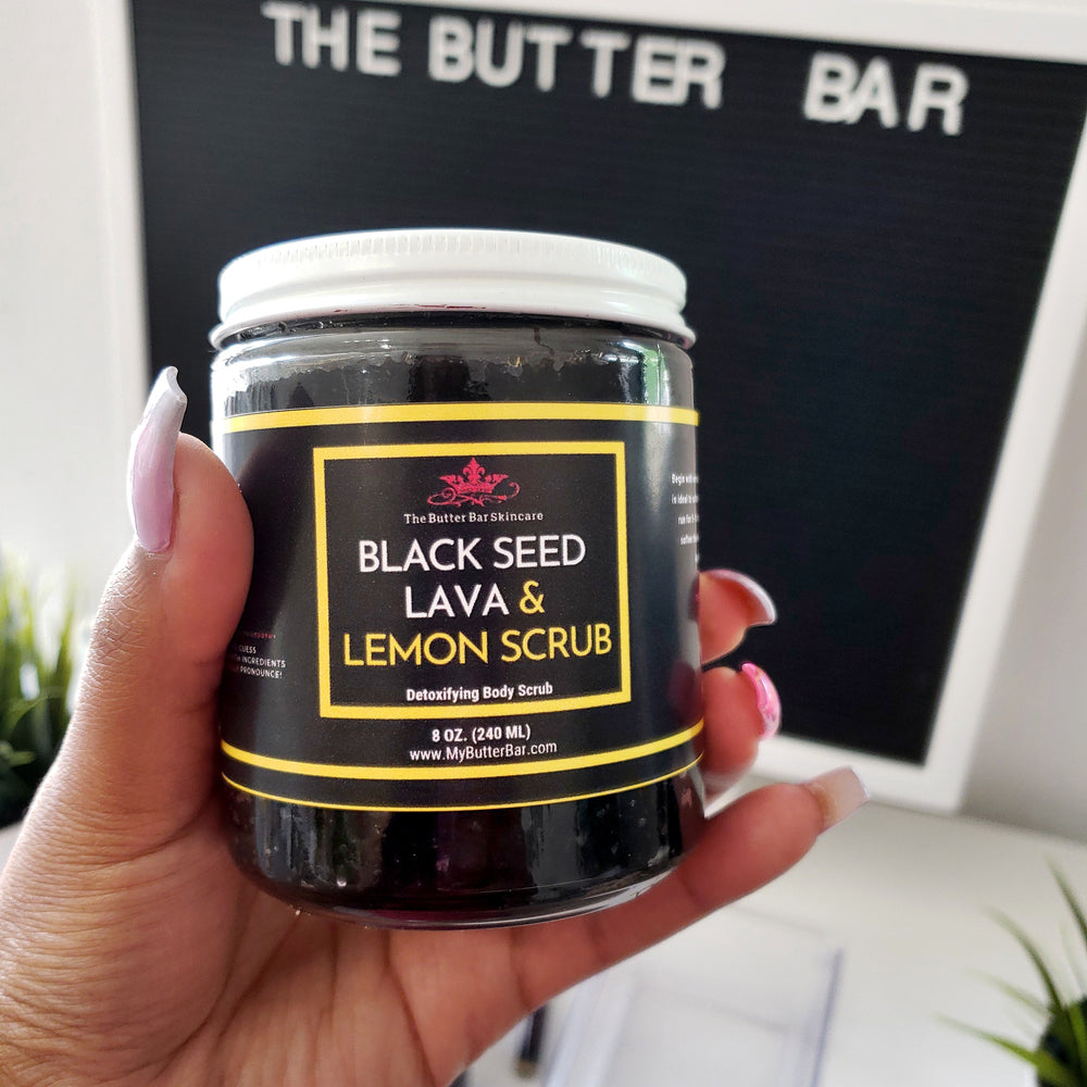 Black Lava & Lemon Detoxifying Scrub - Natural Skincare