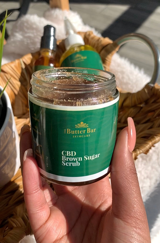 CBD Brown Sugar Scrub - The Butter Bar Skincare