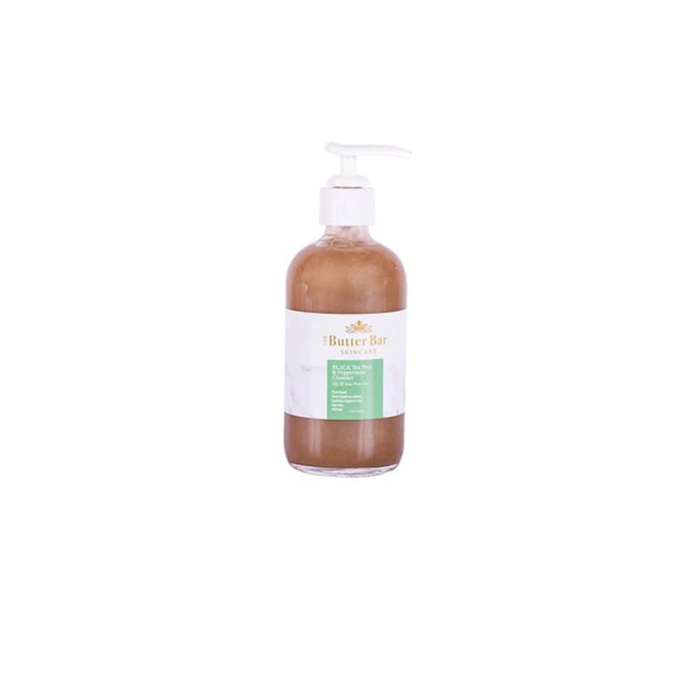 Black Tea Tree and Peppermint Acne Cleanser (Oily Acne-Prone Skin) - Natural Skincare